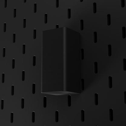 SKÅDIS Small Bin – Black – low-angle view