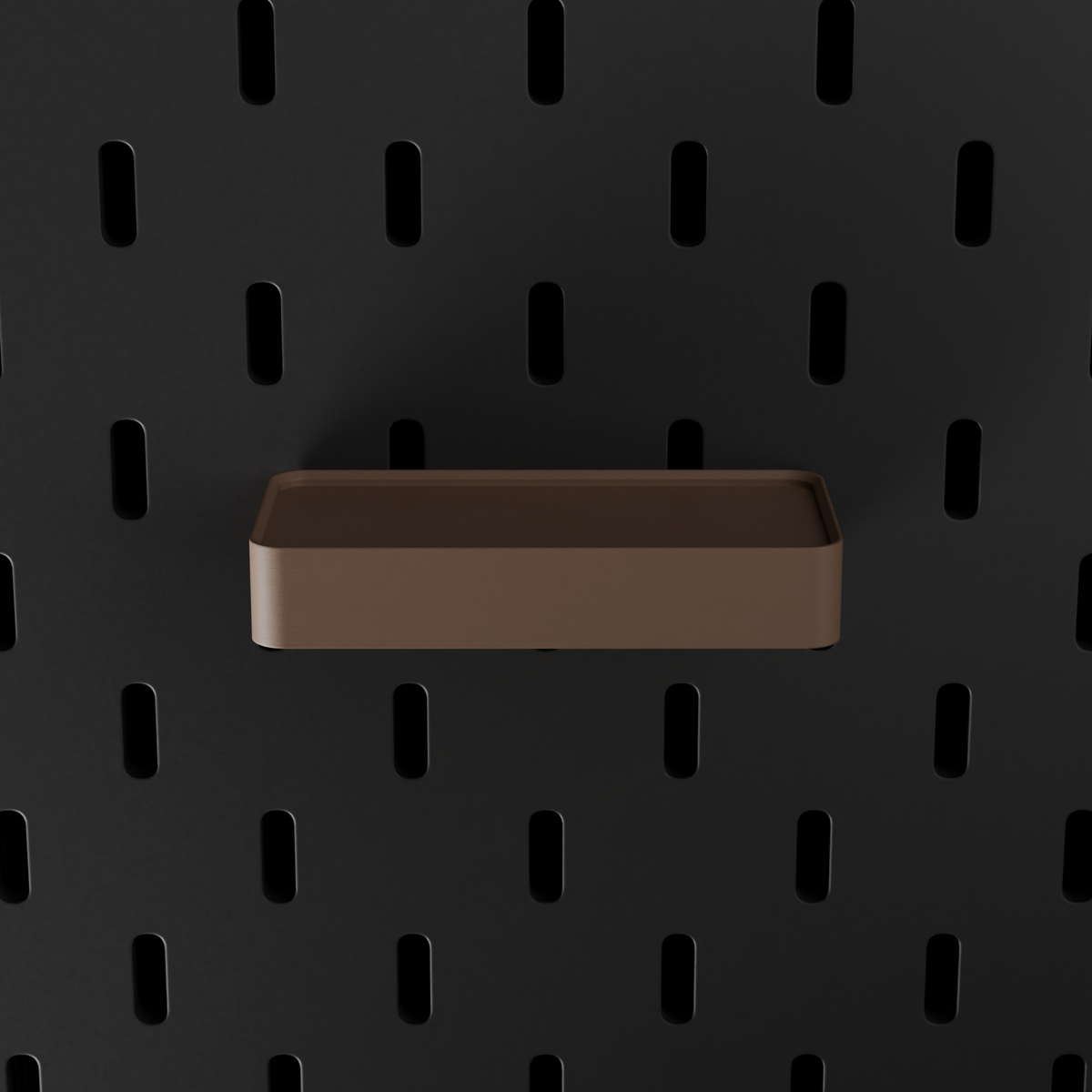 SKÅDIS Tray – Brown – top-down front view