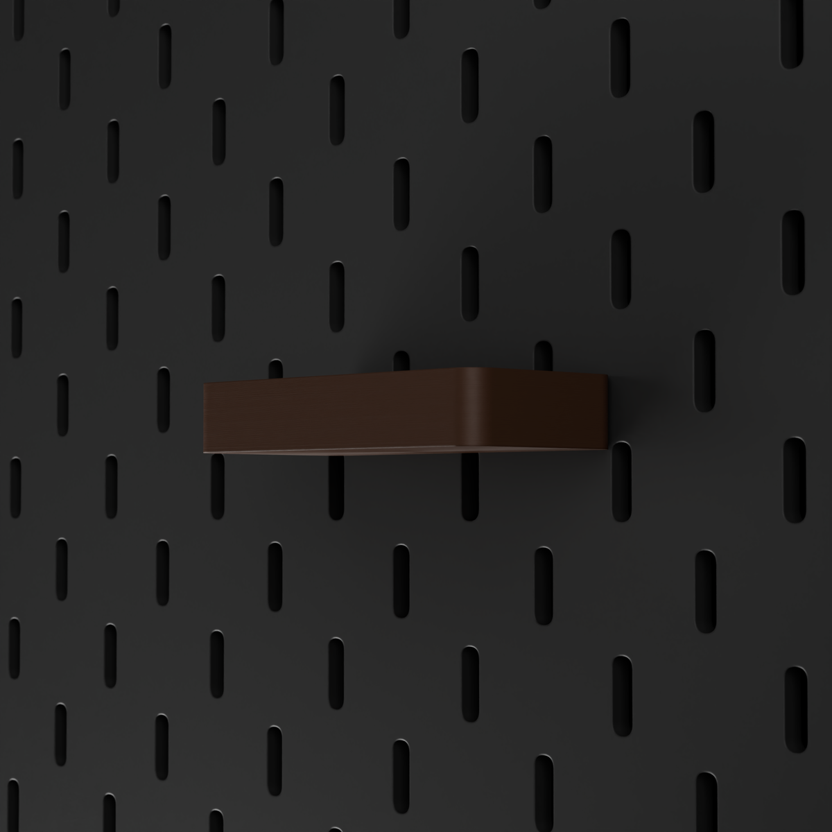 SKÅDIS Tray – Dark Brown – angled right view