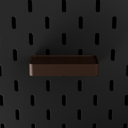 SKÅDIS Tray – Dark Brown – top-down front view
