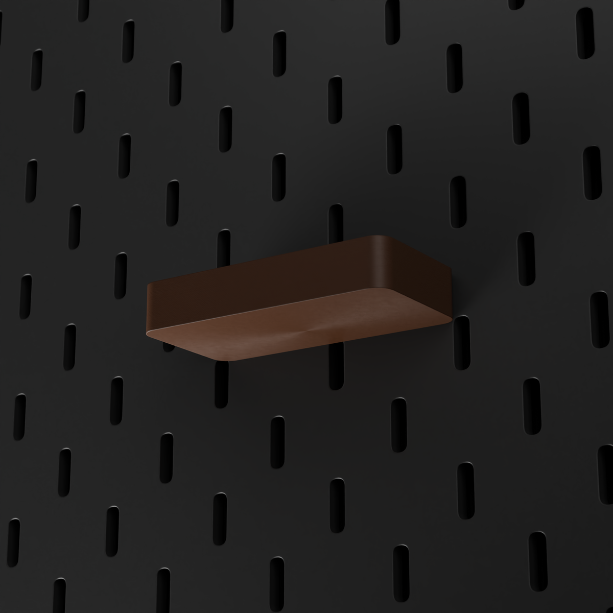 SKÅDIS Tray – Dark Brown – low-angle view