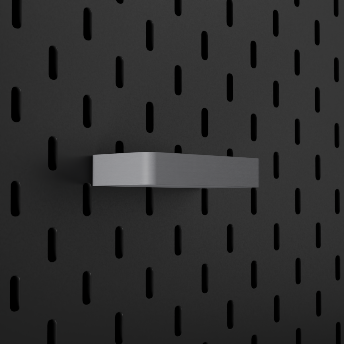 SKÅDIS Tray – Grey – angled left view