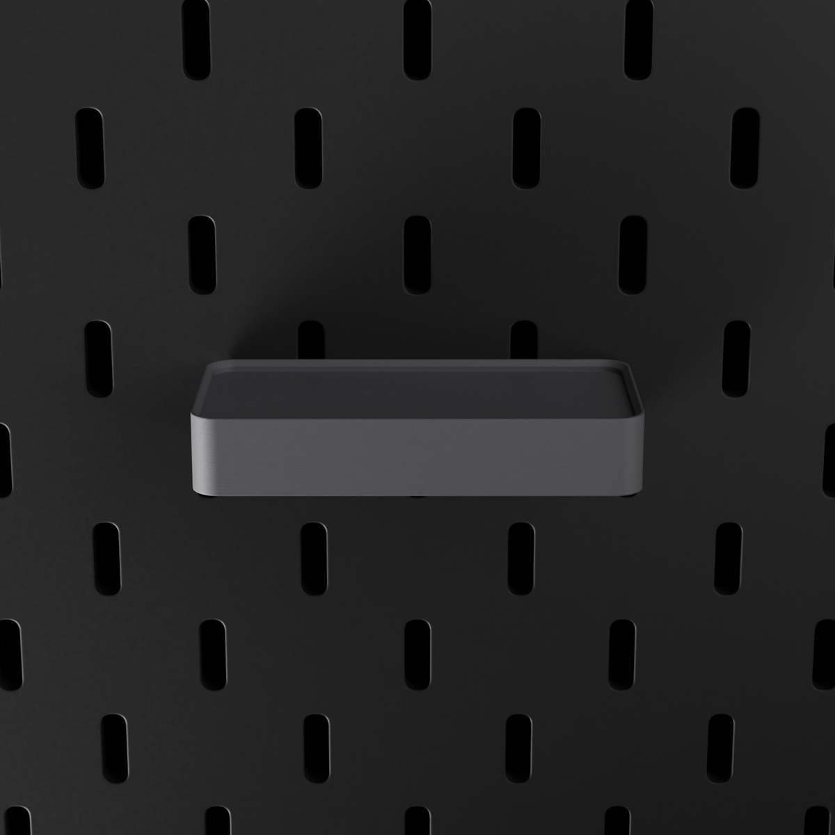 SKÅDIS Tray – Grey – top-down front view