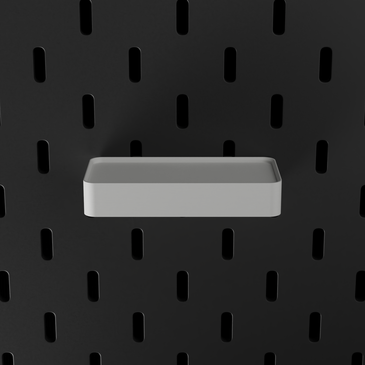 SKÅDIS Tray – White – top-down front view