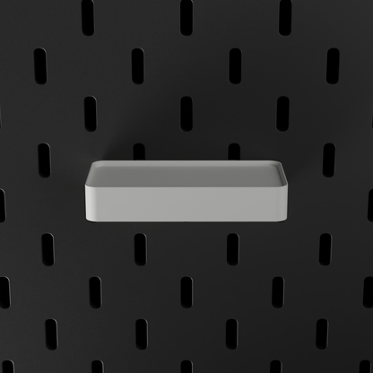 SKÅDIS Tray – White – top-down front view