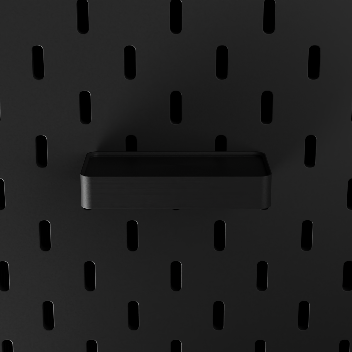 SKÅDIS Tray – Black – top-down front view