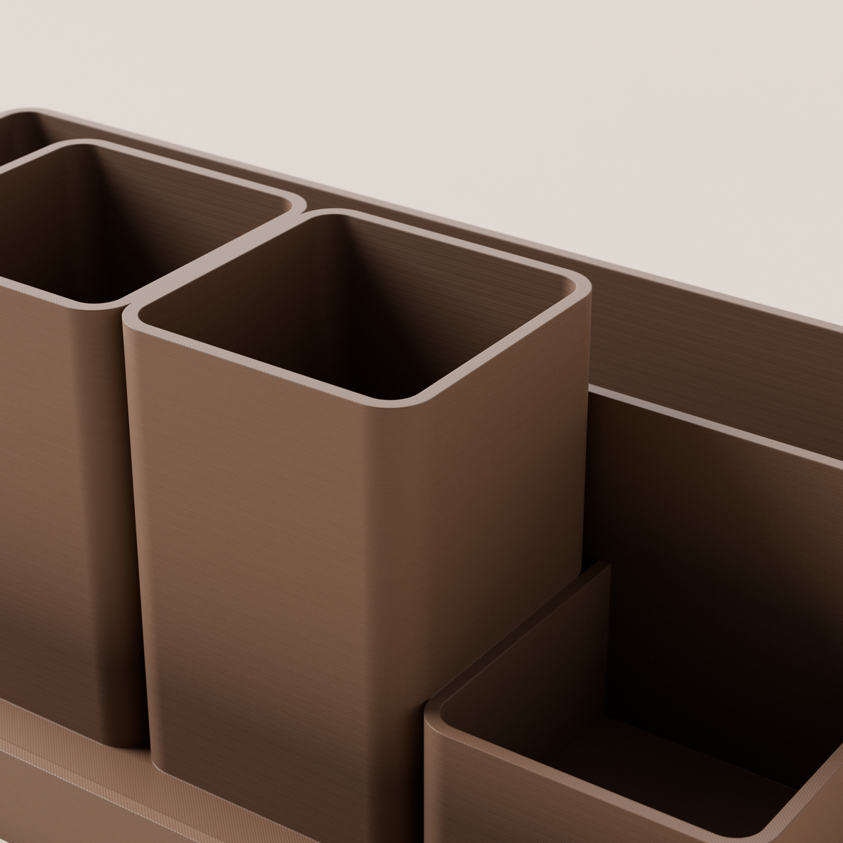 Desk Organizer – Brown – detail view