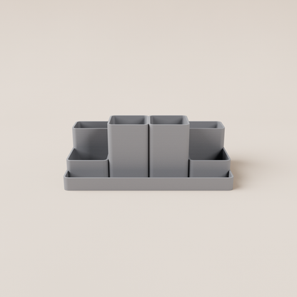Desk Organizer – Grey – front view