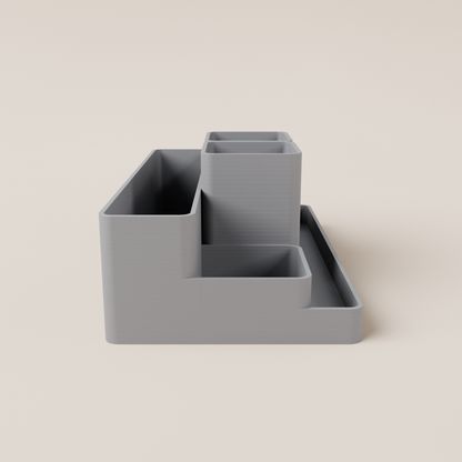 Desk Organizer – Grey – side view