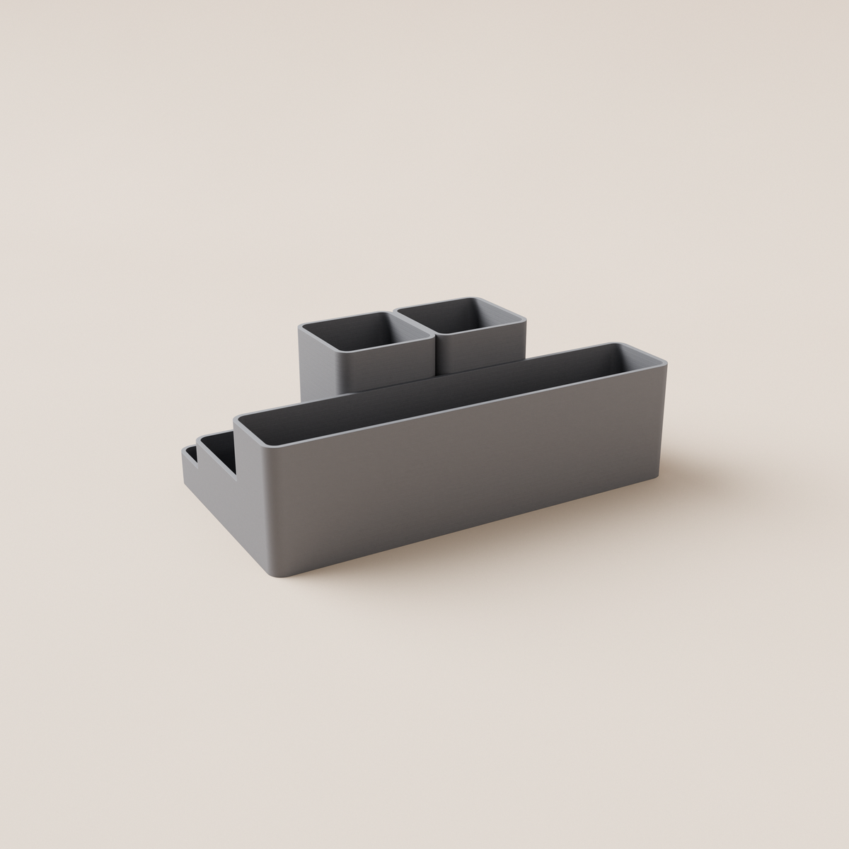 Desk Organizer – Grey – rear view