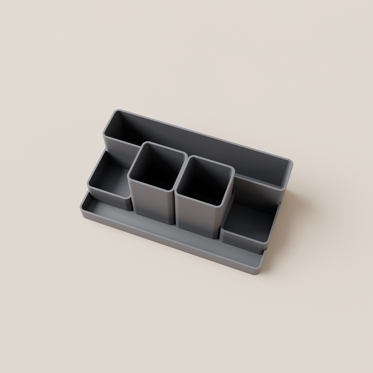 Desk Organizer – Grey – top view