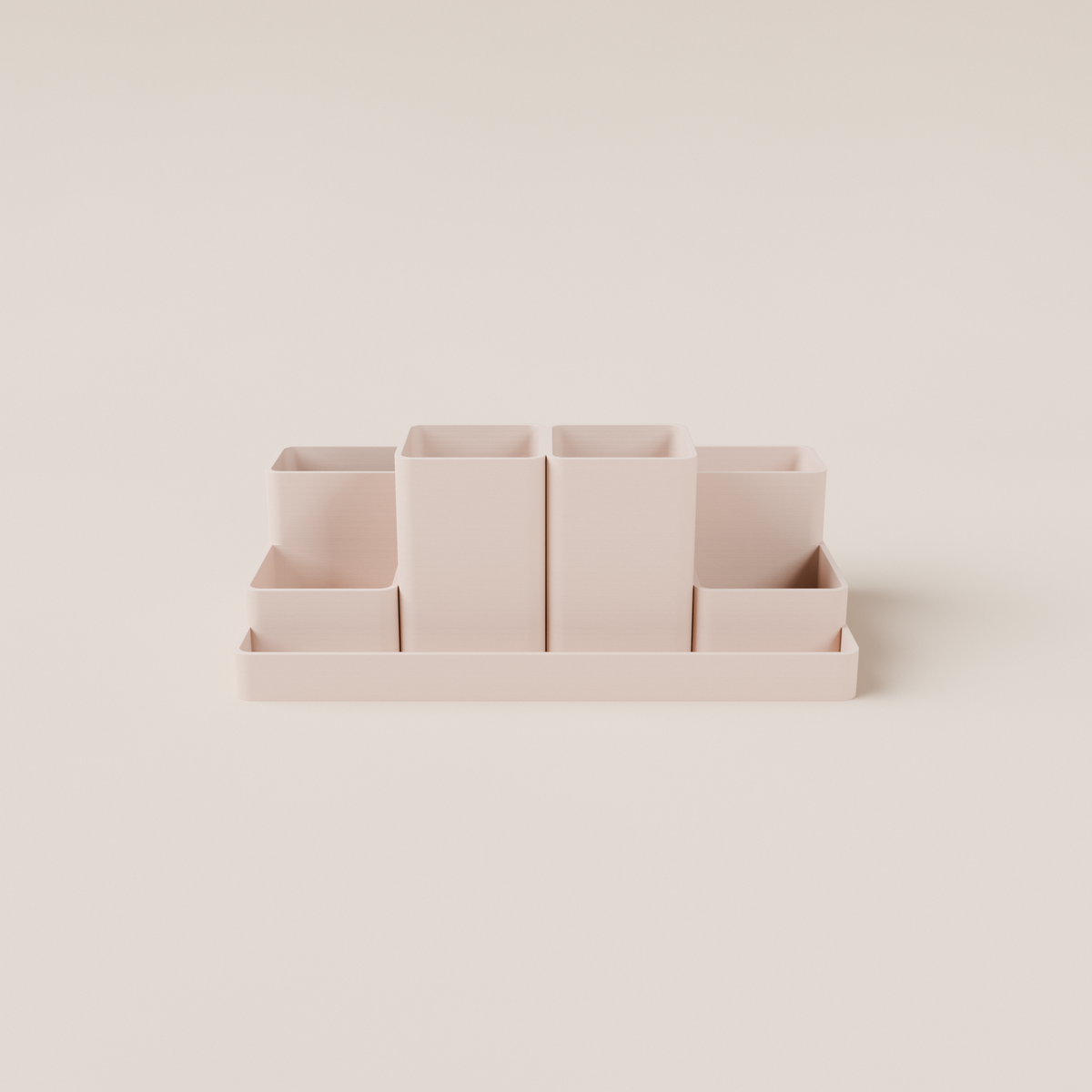 Desk Organizer – Latte – front view