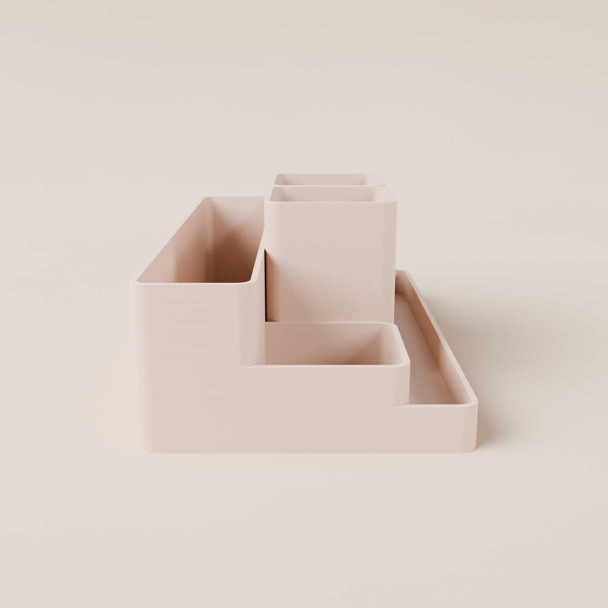 Desk Organizer – Latte – side view