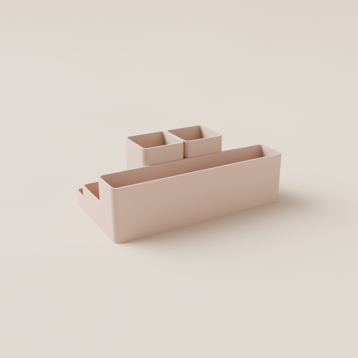 Desk Organizer – Latte – rear view