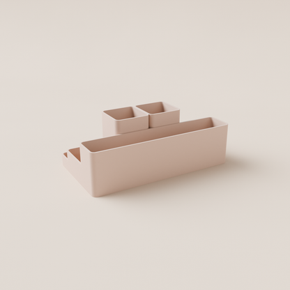 Desk Organizer – Latte – rear view