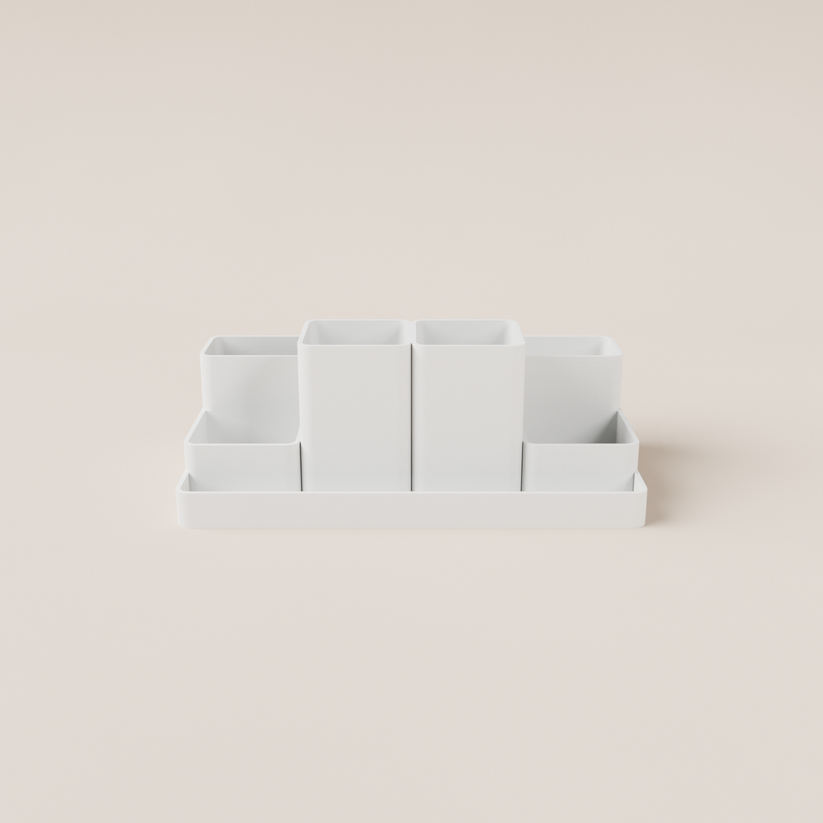Desk Organizer – White – front view