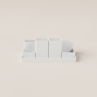 Desk Organizer – White – front view