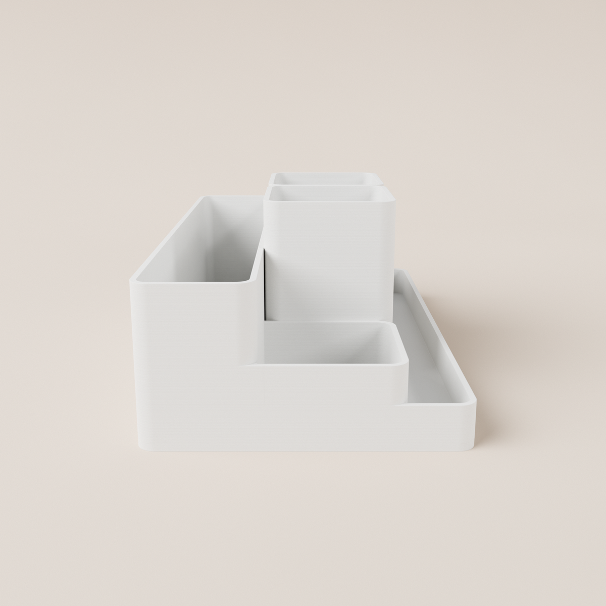 Desk Organizer – White – side view