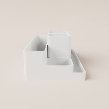 Desk Organizer – White – side view