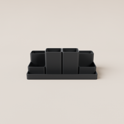 Desk Organizer – Black – front view