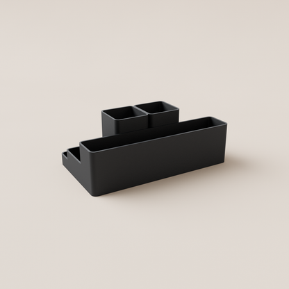 Desk Organizer – Black – rear view