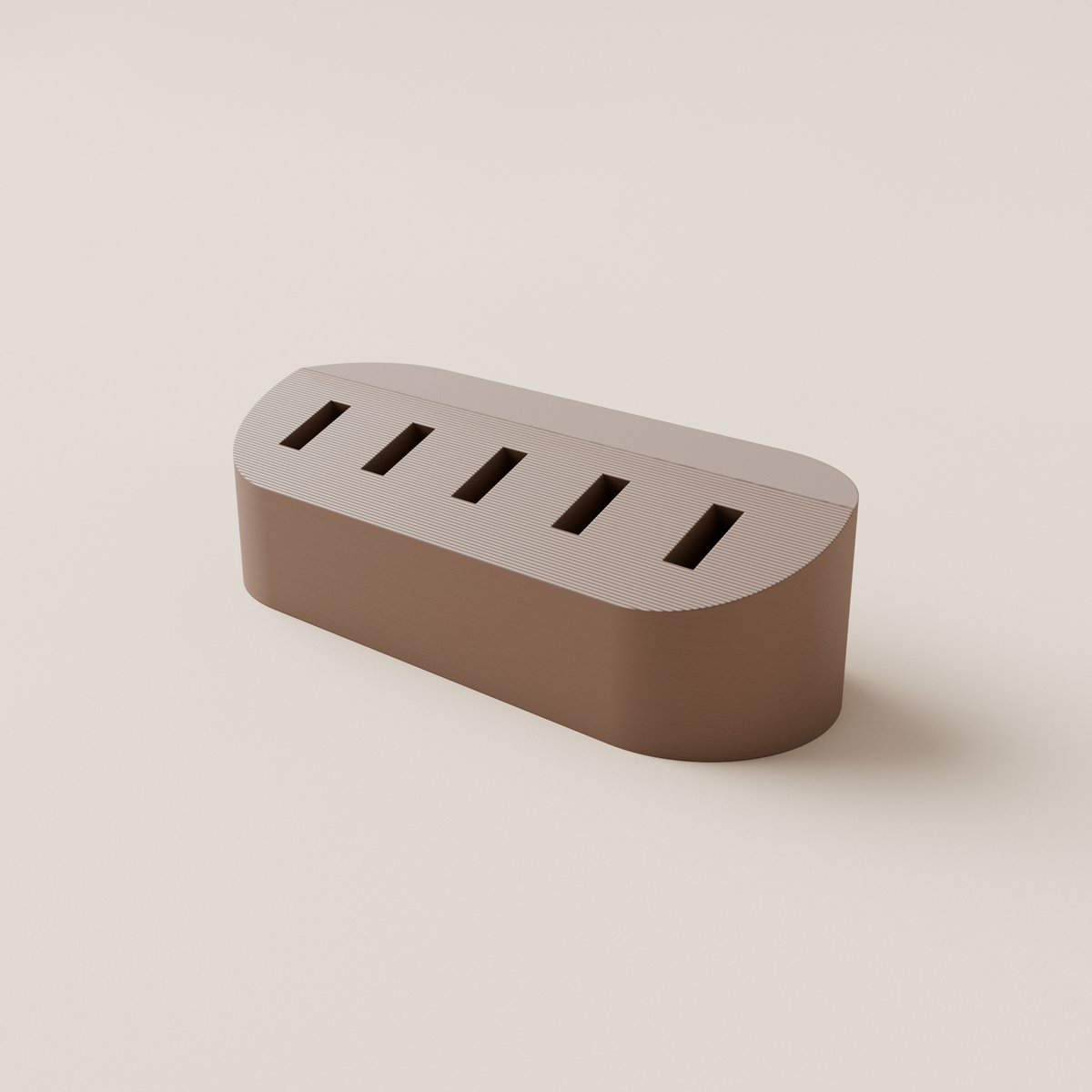 USB Flash Drive Holder – Brown – hero view
