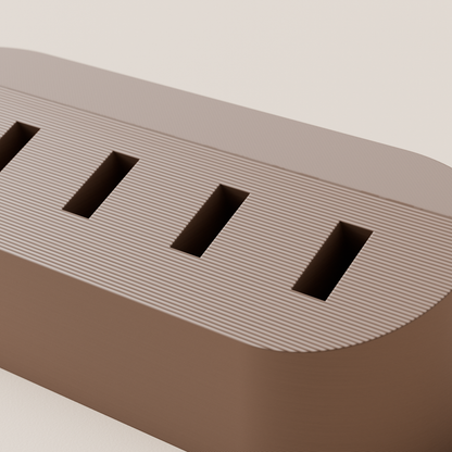 USB Flash Drive Holder – Brown – detail view