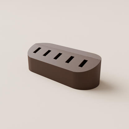 USB Flash Drive Holder – Dark Brown – hero view