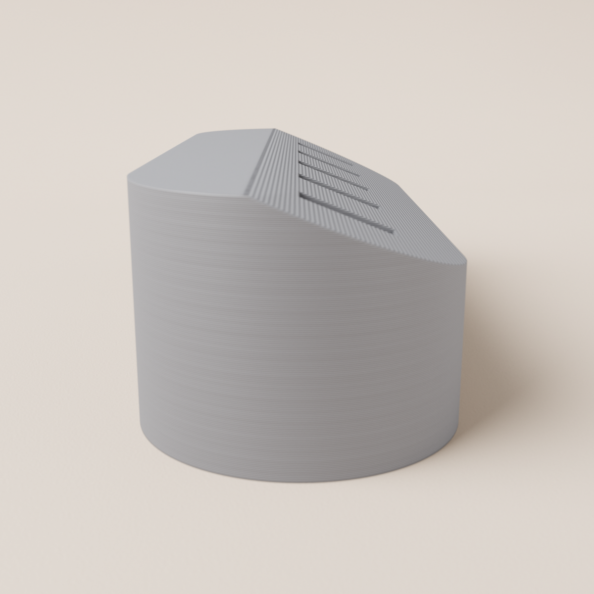 USB Flash Drive Holder – Grey – side view