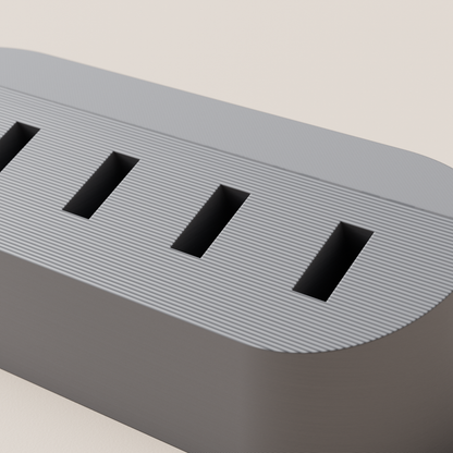 USB Flash Drive Holder – Grey – detail view
