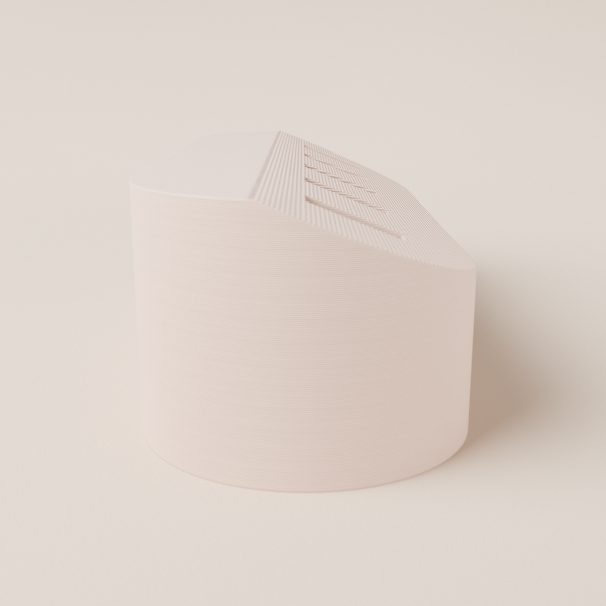 USB Flash Drive Holder – Latte – side view