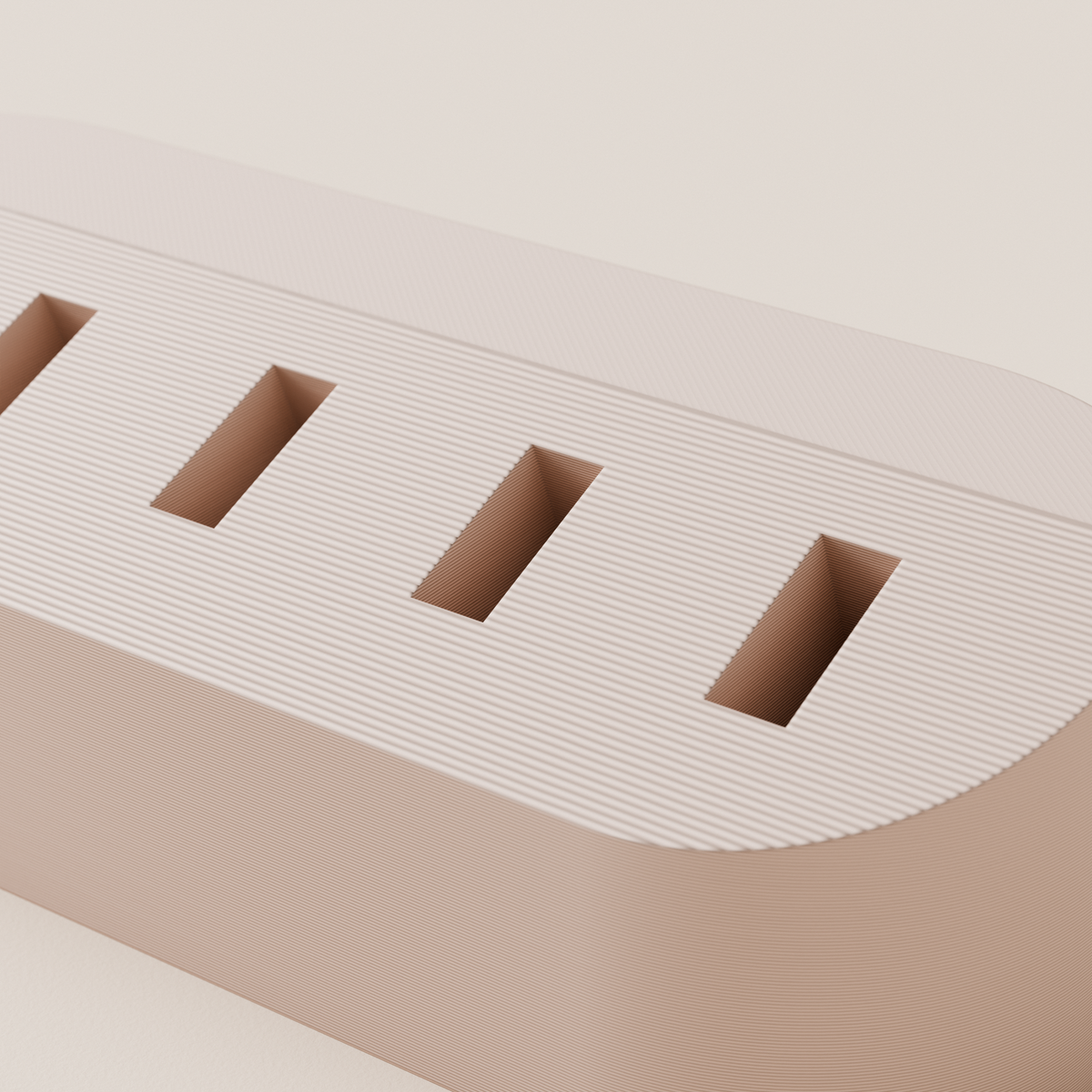 USB Flash Drive Holder – Latte – detail view