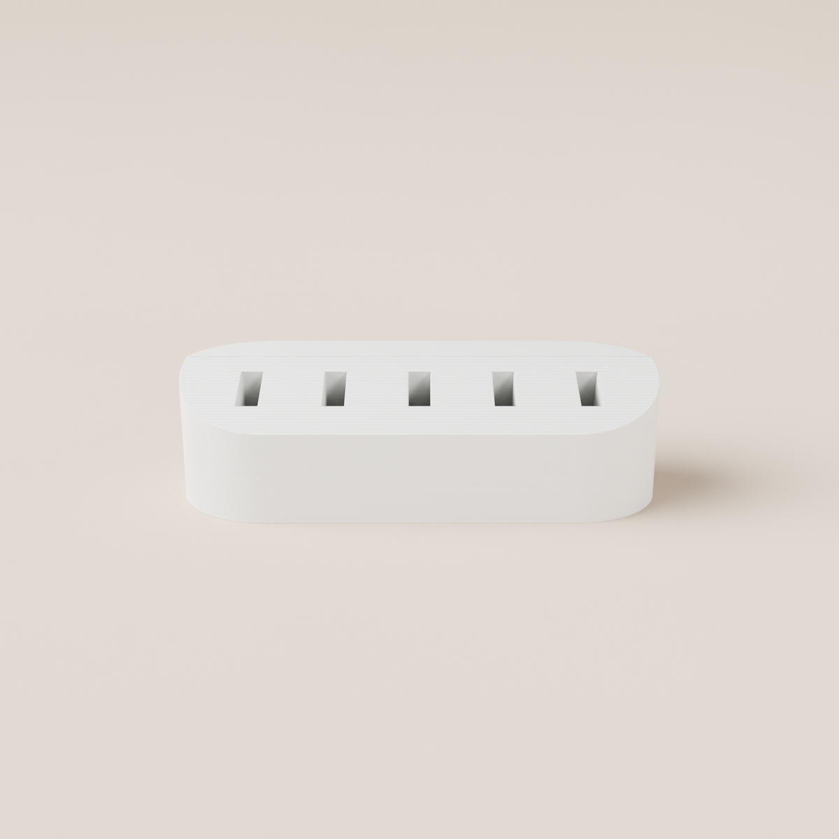 USB Flash Drive Holder – White – front view