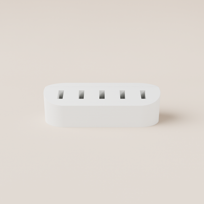 USB Flash Drive Holder – White – front view