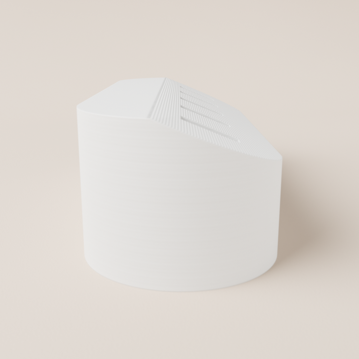 USB Flash Drive Holder – White – side view