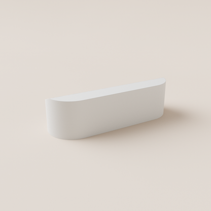 USB Flash Drive Holder – White – rear view