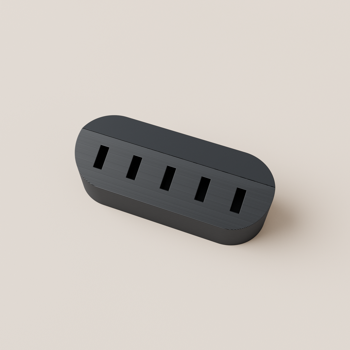 USB Flash Drive Holder – Black – top view