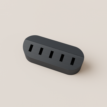 USB Flash Drive Holder – Black – top view