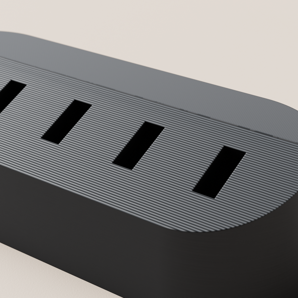 USB Flash Drive Holder – Black – detail view